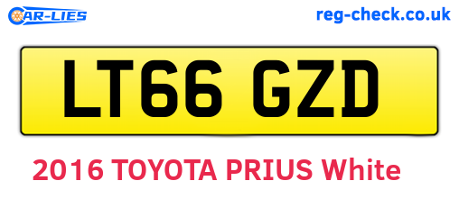 LT66GZD are the vehicle registration plates.