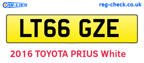 LT66GZE are the vehicle registration plates.
