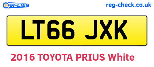 LT66JXK are the vehicle registration plates.