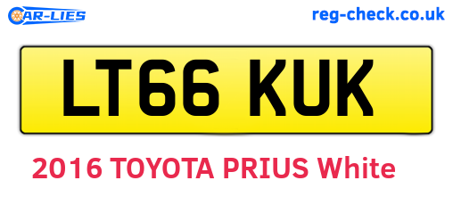 LT66KUK are the vehicle registration plates.