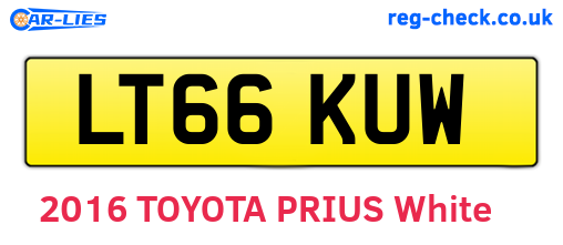 LT66KUW are the vehicle registration plates.
