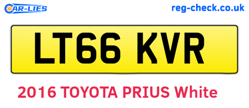 LT66KVR are the vehicle registration plates.