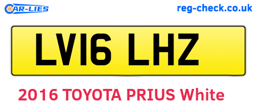 LV16LHZ are the vehicle registration plates.
