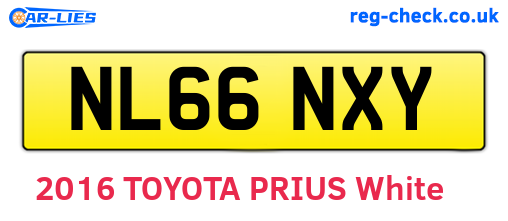 NL66NXY are the vehicle registration plates.