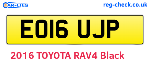 EO16UJP are the vehicle registration plates.