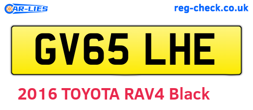 GV65LHE are the vehicle registration plates.