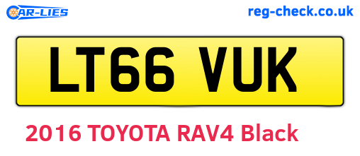 LT66VUK are the vehicle registration plates.