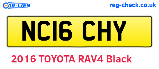 NC16CHY are the vehicle registration plates.