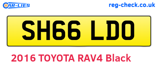 SH66LDO are the vehicle registration plates.