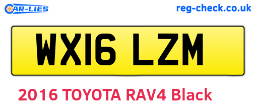 WX16LZM are the vehicle registration plates.