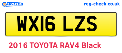 WX16LZS are the vehicle registration plates.