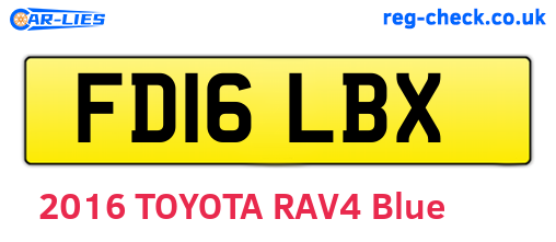 FD16LBX are the vehicle registration plates.