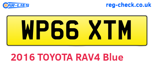 WP66XTM are the vehicle registration plates.