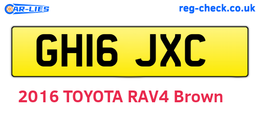 GH16JXC are the vehicle registration plates.