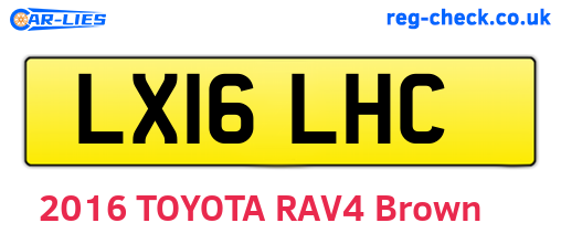 LX16LHC are the vehicle registration plates.