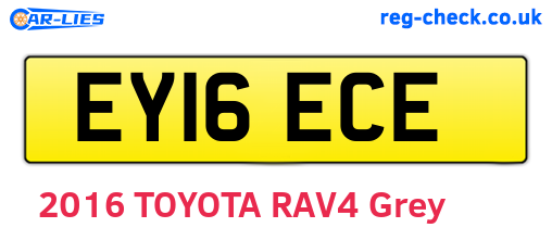 EY16ECE are the vehicle registration plates.