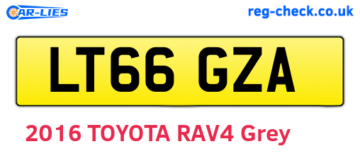 LT66GZA are the vehicle registration plates.