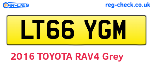LT66YGM are the vehicle registration plates.