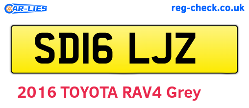 SD16LJZ are the vehicle registration plates.
