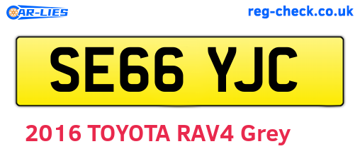 SE66YJC are the vehicle registration plates.