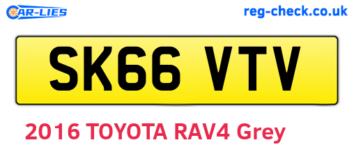 SK66VTV are the vehicle registration plates.