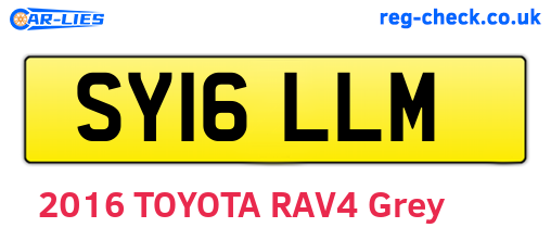 SY16LLM are the vehicle registration plates.