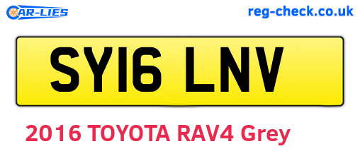 SY16LNV are the vehicle registration plates.