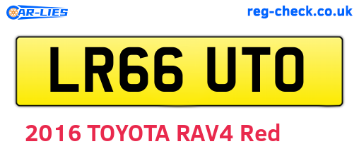 LR66UTO are the vehicle registration plates.