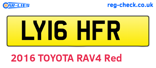 LY16HFR are the vehicle registration plates.