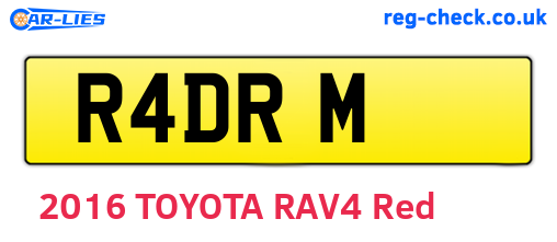 R4DRM are the vehicle registration plates.