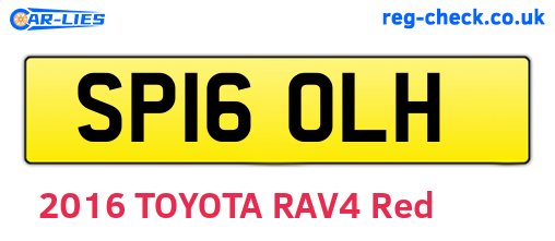 SP16OLH are the vehicle registration plates.
