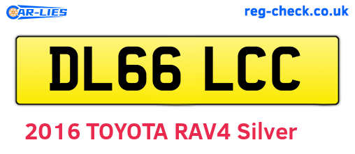 DL66LCC are the vehicle registration plates.
