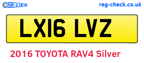 LX16LVZ are the vehicle registration plates.