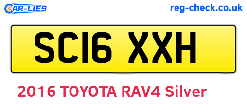 SC16XXH are the vehicle registration plates.