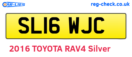 SL16WJC are the vehicle registration plates.