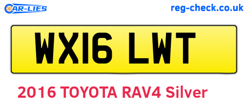 WX16LWT are the vehicle registration plates.