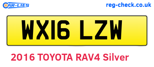 WX16LZW are the vehicle registration plates.