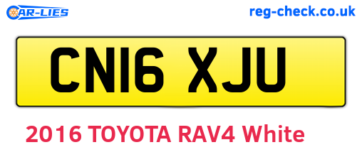 CN16XJU are the vehicle registration plates.