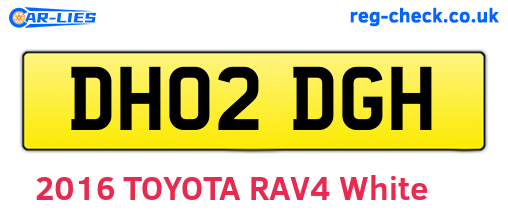 DH02DGH are the vehicle registration plates.