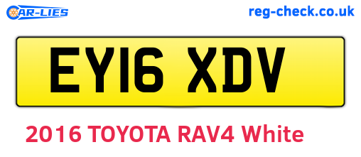 EY16XDV are the vehicle registration plates.