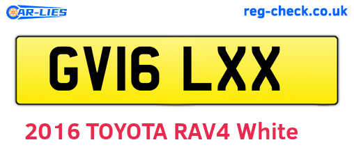 GV16LXX are the vehicle registration plates.