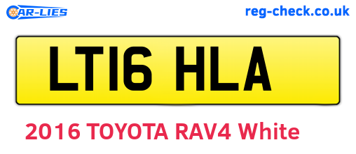 LT16HLA are the vehicle registration plates.