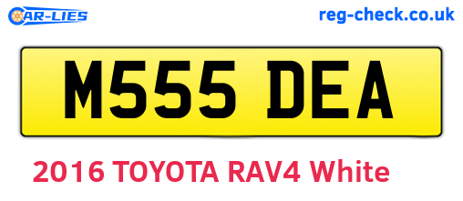 M555DEA are the vehicle registration plates.