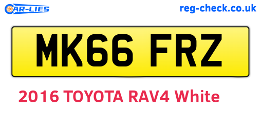 MK66FRZ are the vehicle registration plates.
