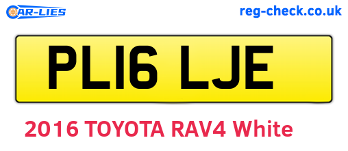 PL16LJE are the vehicle registration plates.