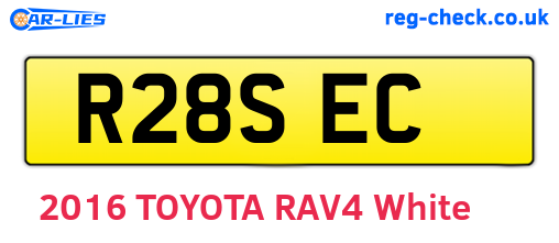 R28SEC are the vehicle registration plates.