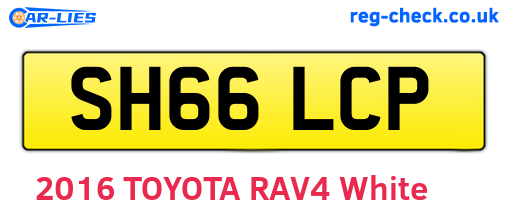 SH66LCP are the vehicle registration plates.