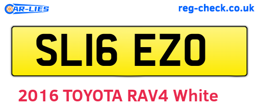 SL16EZO are the vehicle registration plates.