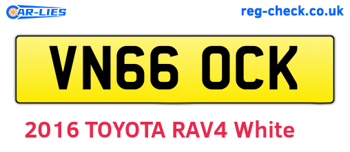 VN66OCK are the vehicle registration plates.