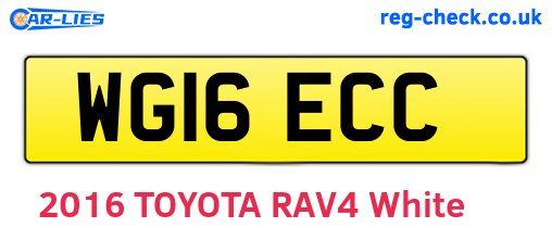 WG16ECC are the vehicle registration plates.